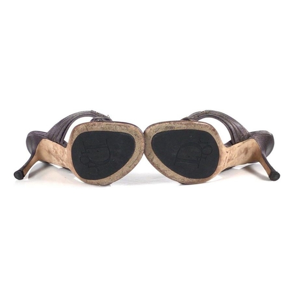 Dior Silver Slide Heels, US 6.5 - Picture 4 of 4